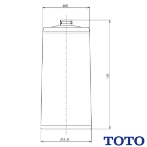 TOTO TH637-2 浄水器 取替用カートリッジ[鉛・総トリハロメタン除去タイプ][内蔵形]