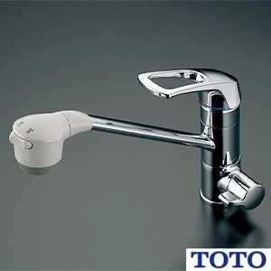 TOTO TKG38C 浄水器兼用台付シングル混合水栓(ビルトイン形)[ビルトイン形][浄水器兼用][元止め式]