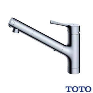 TOTO TKS05321J 台付シングル混合水栓[エコシングル][シングル混合水栓][吐水切替][ハンドシャワー]