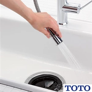 TOTO TKWC35ESB 台付シングル混合水栓 コンテンポラリシリーズ[台付シングル混合水栓][ハンドシャワー][エコシングル]