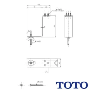 TL830G 洗面器固定金具