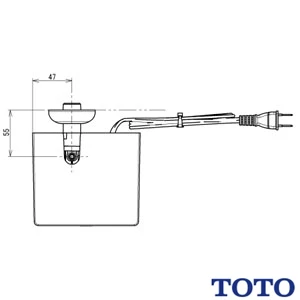TOTO TLE01509JA 自動水栓機能部[自動水栓][単水栓][AC100V][手動スイッチ][グースネック用]