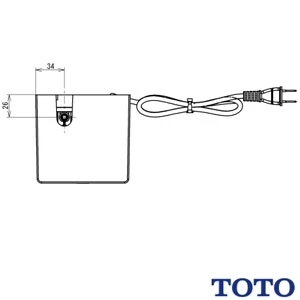 TOTO TLE01522JA 自動水栓機能部[自動水栓][単水栓][AC100V][床排水用][壁掛手洗器用]