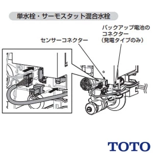TOTO TLE01522JA 自動水栓機能部[自動水栓][単水栓][AC100V][床排水用][壁掛手洗器用]