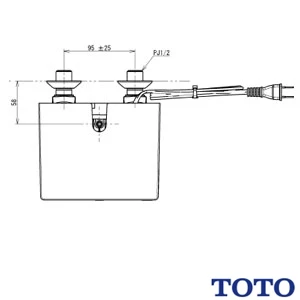 TOTO TLE01709JA 自動水栓機能部[サーモ][AC100V][手動スイッチ][グースネック用]