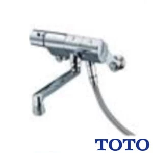 TMN40STEC 壁付サーモスタット混合水栓（タッチ、エアイン、めっき、調圧弁、流調弁）