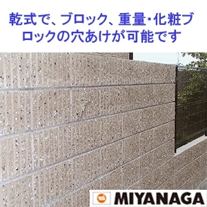 ミヤナガ PCB29R ミヤナガ ブロック用ドライモンドコアドリル(セット) SDSプラスシャンク 刃先径29mm