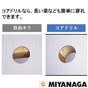 PCD160C ミヤナガ ドライモンドコアドリル(カッター) 刃先径160mm