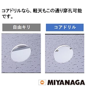PCD220C ミヤナガ ドライモンドコアドリル(カッター) 刃先径220mm