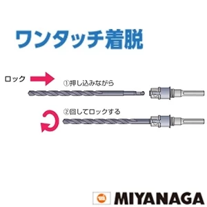 ミヤナガ PCHPCPK ミヤナガ ハイパーダイヤコア軽天用センターピン