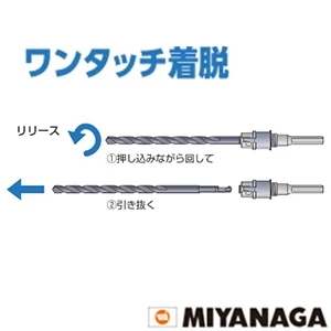 ミヤナガ PCHPCPK ミヤナガ ハイパーダイヤコア軽天用センターピン