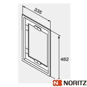 ノーリツ 7001801 D用壁面金枠