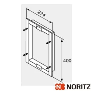ノーリツ 7134703 BUAダクト用金枠