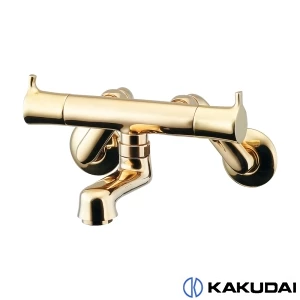 カクダイ 128-015-CG 2ﾊﾝﾄﾞﾙ混合栓 ｸﾘｱﾌﾞﾗｽ