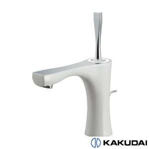 カクダイ 183-230-W ｼﾝｸﾞﾙﾚﾊﾞｰ混合栓 ﾎﾜｲﾄ