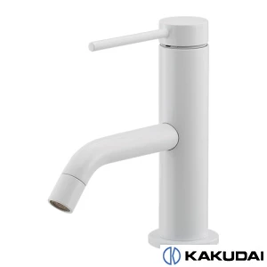 カクダイ 183-290-W ｼﾝｸﾞﾙﾚﾊﾞｰ混合栓 ﾎﾜｲﾄ