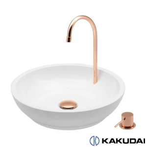 カクダイ 239-007-W 吐水ﾕﾆｯﾄつき手洗器 ﾎﾜｲﾄ