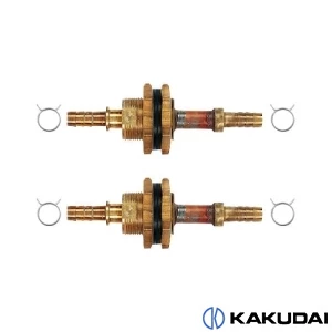 カクダイ 416-455 ユニットバス貫通金具(ペアホース用) 10A