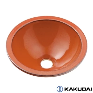 カクダイ 493-013-R 丸型手洗器 鉄赤