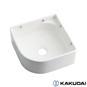 カクダイ 493-048-W 壁掛手洗器 ﾎﾜｲﾄ