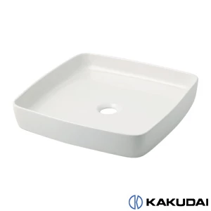 カクダイ 493-096-W 角型手洗器 ﾎﾜｲﾄ