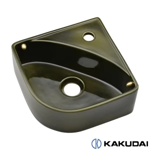 カクダイ 493-187-GR 壁掛手洗器 茶