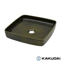 カクダイ 493-232-GR 角型手洗器 茶