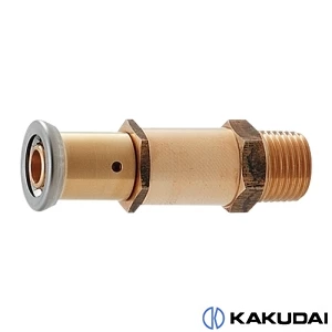 カクダイ 610-007-13A JKロック胴長外ネジアダプター(ワンタッチ)
