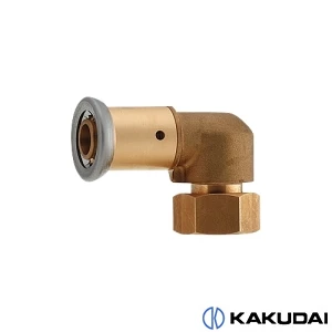 カクダイ 610-015-10A JKロックユニオンエルボアダプター(ワンタッチ)