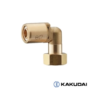 カクダイ 615-316-10A メタカポリナットつきエルボ(ワンタッチ)