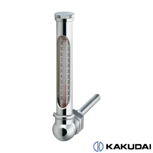 カクダイ 649-904-100 ガラス製温度計(アングル型)