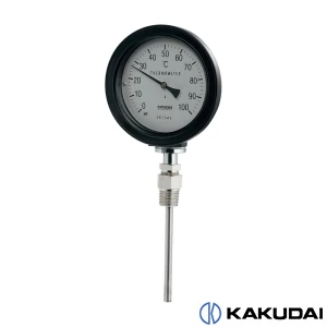 カクダイ 649-913-100B バイメタル製温度計(防水･ストレート型)