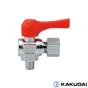 カクダイ 651-956-1/4X6.0 アングル型ミニチュアボールバルブ