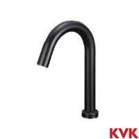 KVK センサー水栓 電池式 マットブラック ロング