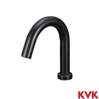 KVK センサー水栓 電池式 マットブラック ロング