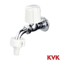 K111GJ KVK 自動接手横水栓 ワンタッチカプラ付
