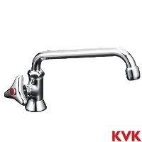 KVK K16NDVLFR24 KVK 立形自在水栓 左ハンドル 244㎜パイプ付 泡沫付
