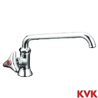 KVK K16NDVLR24 KVK 立形自在水栓 左ハンドル 240㎜パイプ付