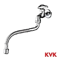 K3FL KVK 泡沫自在水栓 240㎜フレキパイプ付