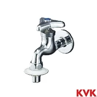 K4BNJ KVK 横水栓 ツバ付ワンタッチニップル付