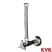 KVK K6FL KVK アングル形止水栓 フレキパイプ付