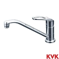 KM5011UTHS KVK 取付穴兼用型 シングル混合栓 撥水