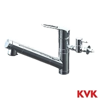 KM6001EC2TU KVK 浄水器内蔵用シングルシャワー付混合栓 eレバー 分岐止水栓付