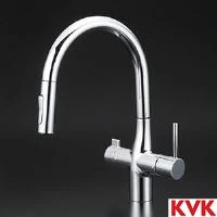 KVK KM6081EC ビルトイン浄水器用シングルシャワー付混合栓