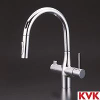 ビルトイン浄水器用シングルシャワー付混合栓