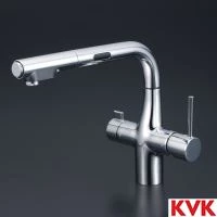 KM6131EC ビルトイン浄水器用シングルシャワー付混合栓(センサー付 eレバー)