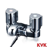 KM66GBN 2ハンドル混合栓 ゴム栓付