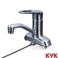 KVK シングル混合栓 ゴム栓付