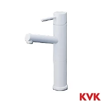 KM7061LM4 KVK シングル混合栓 ロングボディ マットホワイト