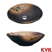 KV204S KVK 手洗鉢　黒釉小判